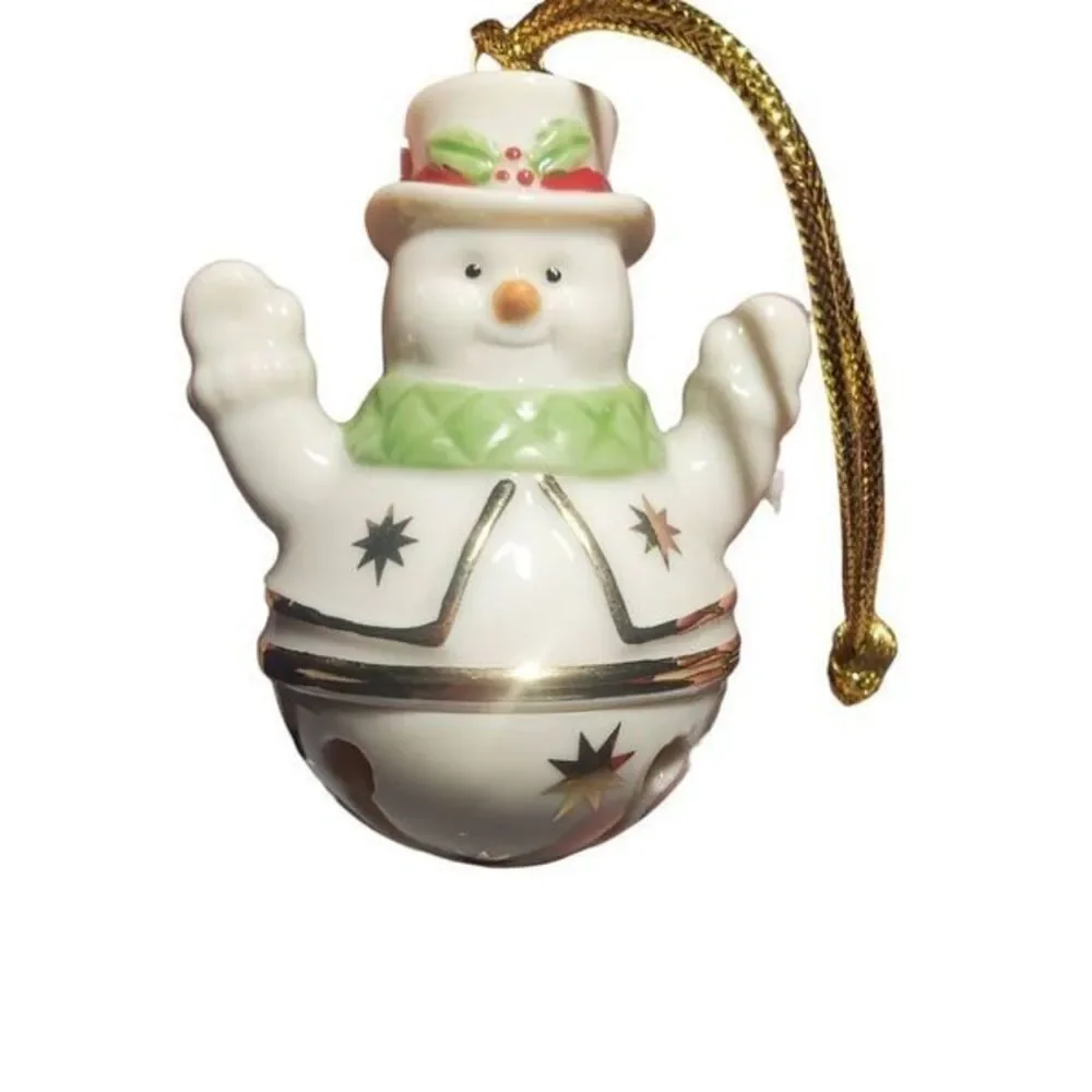 2 Lenox Sleigh Bells Christmas Ornaments Sleigh Bells Santa And Sleigh Bells Sno